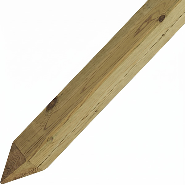 Pircher Palo Quadro con Punta in Pino Impregnato MM70X70X1500 - PIRCHER OBERLAND